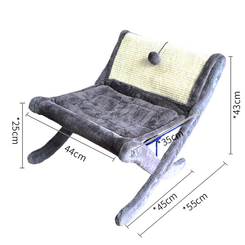 Canapé Lit pour Chat avec Matelas - Confort & Jeu pour votre Félin