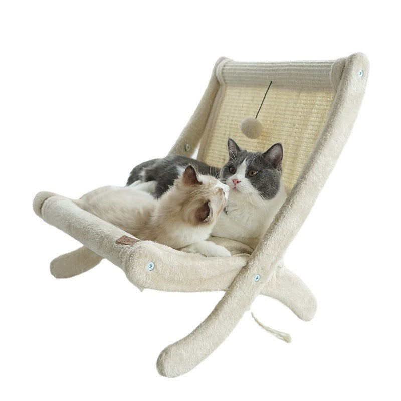 Canapé Lit pour Chat avec Matelas - Confort & Jeu pour votre Félin